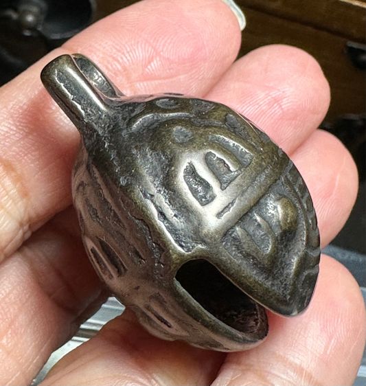 กระพรวนจีน นื้อสัมฤทธิ์ ของเก่าของโบราณ(เขย่าดังกังวาล) รูปที่ 5