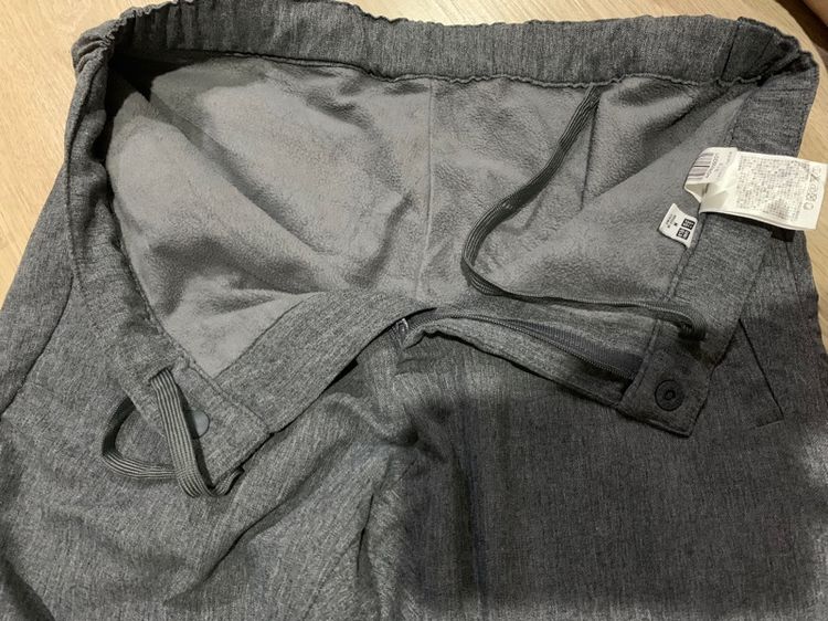 กางเกงขายาว สีเทา ใส่กันลมกันหนาว  แบรนด์ uniqlo ญี่ปุ่น Size M สวมใส่สบาย  ผ้าไม่หนัก จะใส่ทำงาน ใส่ออกงาน ใส่ลำลอง ใส่ได้ทุกเทศกาล รูปที่ 7