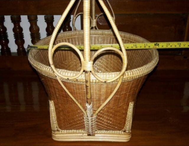 74ตะกร้าไม้ไผ่สาน รูปที่ 5