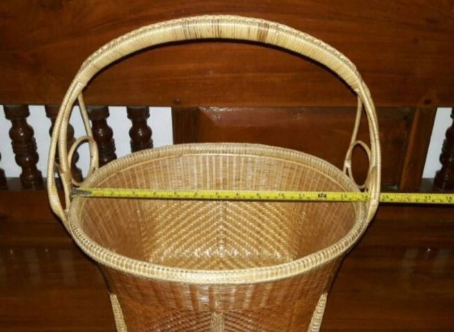 74ตะกร้าไม้ไผ่สาน รูปที่ 4