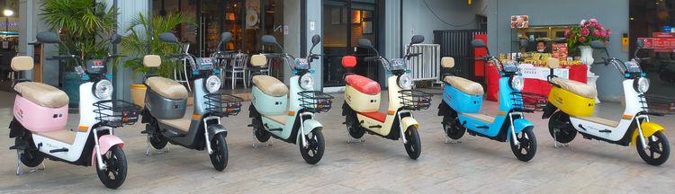 จักรยานไฟฟ้า TD500 2024 รุ่นล่ามาใหม่  ดีไซน์สวยงาม สีสวยสดุดตาน่าใช้  •	มอเตอร์ 500 W. •	แบตเตอรี่ 48V 12AH(ลิเธี่ยม) •	ระบบเกียร์ อัตโนมัต