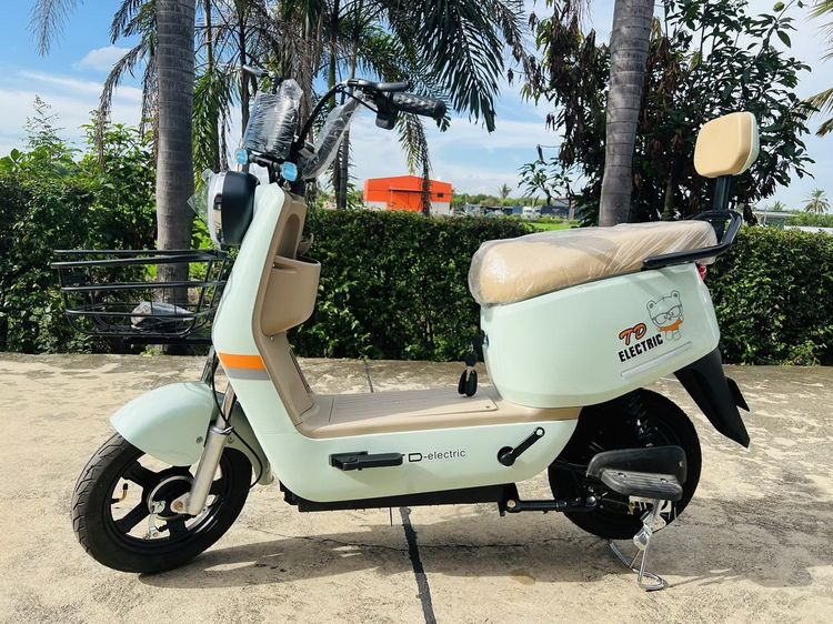 จักรยานไฟฟ้า TD500 2024 รุ่นล่ามาใหม่  ดีไซน์สวยงาม สีสวยสดุดตาน่าใช้  •	มอเตอร์ 500 W. •	แบตเตอรี่ 48V 12AH(ลิเธี่ยม) •	ระบบเกียร์ อัตโนมัต รูปที่ 8