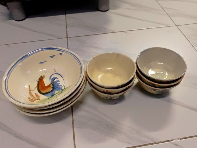 ชาม ถ้วยตราไก่ จำนวน 10 ใบ สำหรับใส่ก๋วยเตี๋ยว อาหาร เหมาะสำหรับร้านหรือใช้ในครัวเรือน เป็นชามรูปทรงมาตรฐาน ใช้งานได้อเนกประสงค์ สภาพสวยเดิม