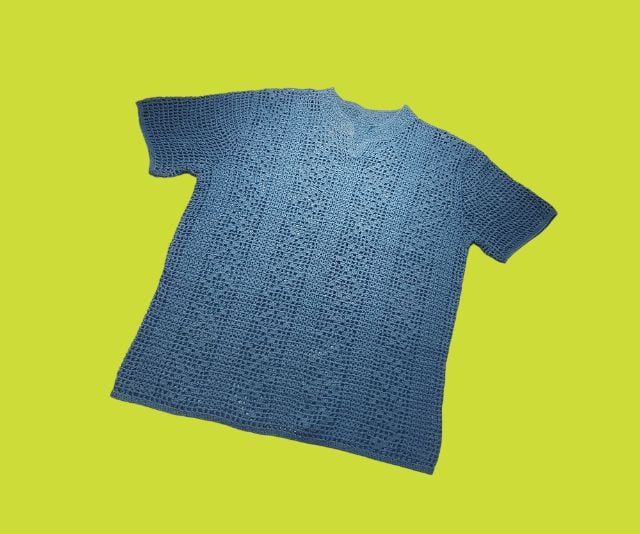 254 เสื้อถักโครเชต์คอเเหลม, เสื้อถักโครเชต์