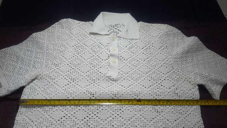 255 เสื้อถักโครเชต์, เสื้อถักโครเชต์คอโปโล รูปที่ 4