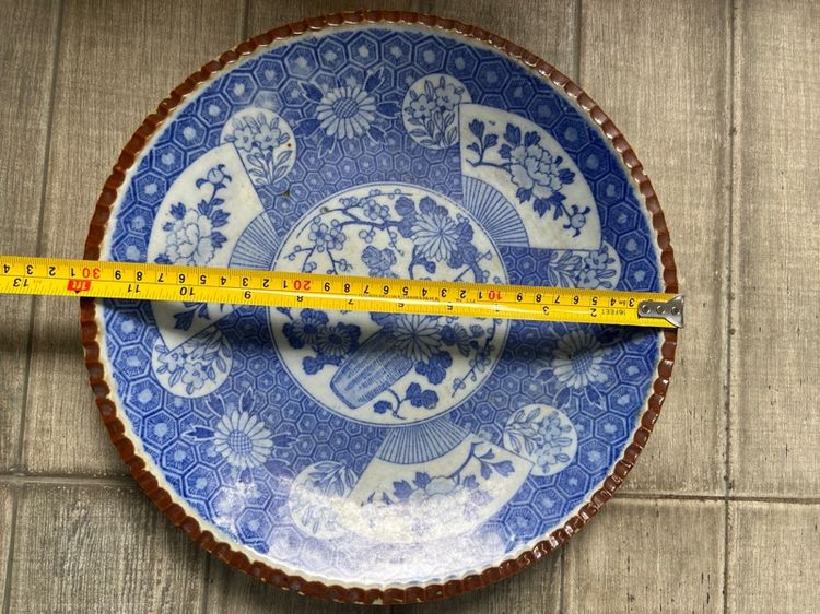 จานกระเบื้องลายครามโบราณ รูปที่ 3