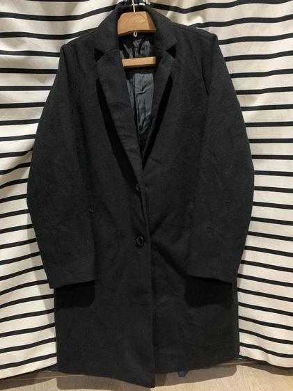 อื่นๆ เสื้อโค้ท ฟรีไซส์ แขนยาว  เสื้อ OverCoat โค้ท สีดำ กันหนาว กันลม ยาวบุซับใน มีซับใน หนาอุ่น ใส่กันลม ไม่หนัก  Oversize  ซืัอจากญี่ปุ่น แบรนด์ ญี่ปุ่น spray premium