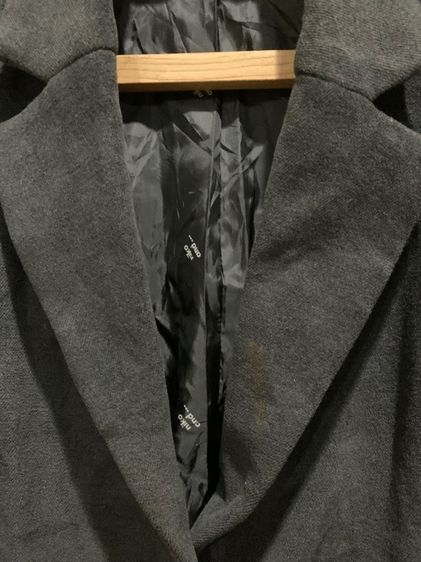 เสื้อ OverCoat โค้ท สีดำ กันหนาว กันลม ยาวบุซับใน มีซับใน หนาอุ่น ใส่กันลม ไม่หนัก  Oversize  ซืัอจากญี่ปุ่น แบรนด์ ญี่ปุ่น niko and ...  รูปที่ 3