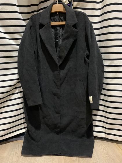 อื่นๆ เสื้อโค้ท ฟรีไซส์ แขนยาว เสื้อ OverCoat โค้ท สีดำ กันหนาว กันลม ยาวบุซับใน มีซับใน หนาอุ่น ใส่กันลม ไม่หนัก  Oversize  ซืัอจากญี่ปุ่น แบรนด์ ญี่ปุ่น niko and ... 