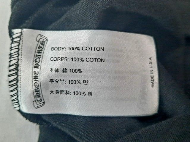 ขอขายเสื้อทีเชิ้ตแขนยาวแบรนด์เนมของยี่ห้อ Chrome heart สีดำ ไซส์ L made in USA แท้ รูปที่ 12