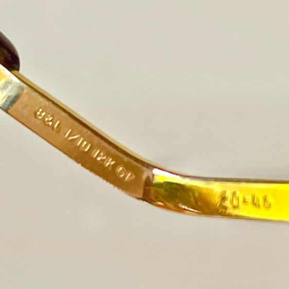 BL. Bausch and Lomb 12k GF. กรอบแว่นตา เรย์แบนยุคแรกๆ วินเทจ รูปที่ 10