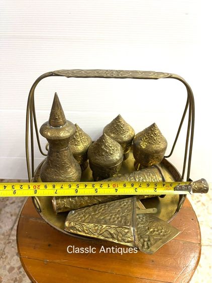 เชี่ยนหมาก ทองเหลืองตอกลายสะสมA1 รูปที่ 12