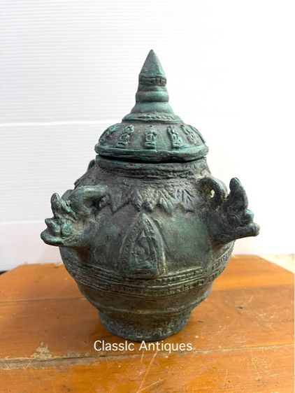 โถ น้ำมนต์ ทองเหลืองสะสม รูปที่ 2