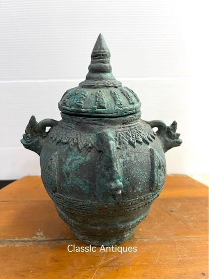 โถ น้ำมนต์ ทองเหลืองสะสม รูปที่ 4