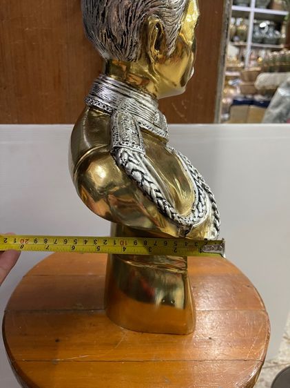 รูปปั้นเสด็จพ่อ ร.5 ครึ่งองค์ทองเหลืองA2 รูปที่ 17