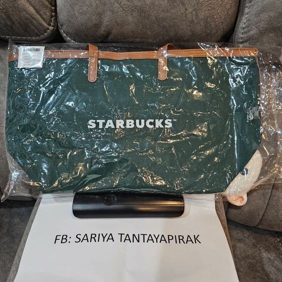 ไม่ระบุ เขียว ผ้า อื่นๆ กระเป๋าสะพายไหล่สตาร์บัค Starbuck