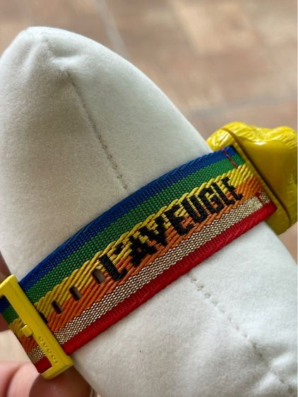 GUCCI Le Marche Des Merveilles Yellow Tiger Quartz Silver Dial Men's Watch YA146410 รูปที่ 8