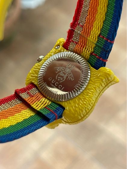 GUCCI Le Marche Des Merveilles Yellow Tiger Quartz Silver Dial Men's Watch YA146410 รูปที่ 13