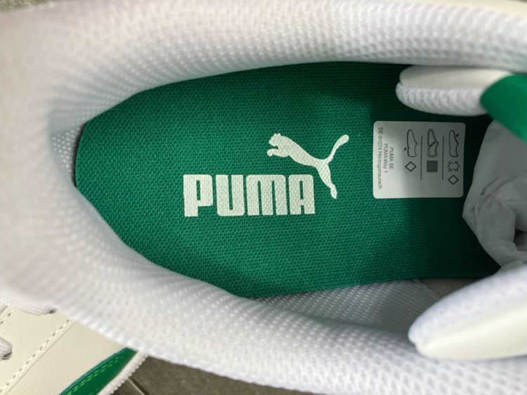   รองเท้าผ้าใบ PUMA รุ่นยอดนิยม รุ่น Smash L White Green สีขาว-เขียวของแท้ UK9.5 US10.5 EUR44 28.5cm. และ UK9 US10 EUR43 28cm. ของใหม่  รูปที่ 12