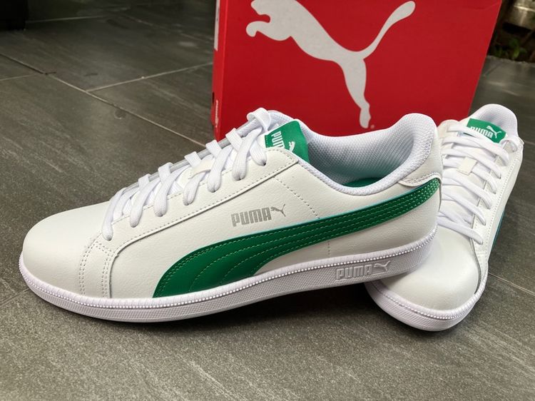   รองเท้าผ้าใบ PUMA รุ่นยอดนิยม รุ่น Smash L White Green สีขาว-เขียวของแท้ UK9.5 US10.5 EUR44 28.5cm. และ UK9 US10 EUR43 28cm. ของใหม่  รูปที่ 7