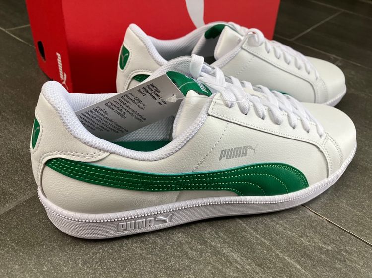   รองเท้าผ้าใบ PUMA รุ่นยอดนิยม รุ่น Smash L White Green สีขาว-เขียวของแท้ UK9.5 US10.5 EUR44 28.5cm. และ UK9 US10 EUR43 28cm. ของใหม่  รูปที่ 14
