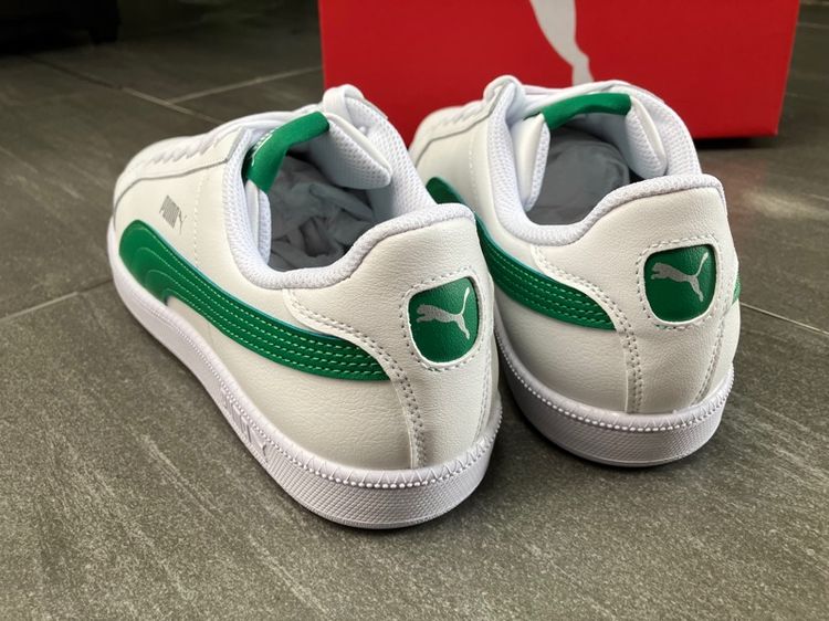   รองเท้าผ้าใบ PUMA รุ่นยอดนิยม รุ่น Smash L White Green สีขาว-เขียวของแท้ UK9.5 US10.5 EUR44 28.5cm. และ UK9 US10 EUR43 28cm. ของใหม่  รูปที่ 6