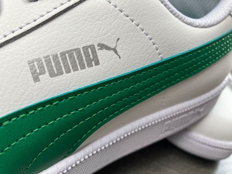   รองเท้าผ้าใบ PUMA รุ่นยอดนิยม รุ่น Smash L White Green สีขาว-เขียวของแท้ UK9.5 US10.5 EUR44 28.5cm. และ UK9 US10 EUR43 28cm. ของใหม่  รูปที่ 9