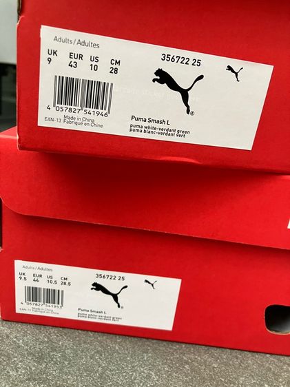   รองเท้าผ้าใบ PUMA รุ่นยอดนิยม รุ่น Smash L White Green สีขาว-เขียวของแท้ UK9.5 US10.5 EUR44 28.5cm. และ UK9 US10 EUR43 28cm. ของใหม่  รูปที่ 15