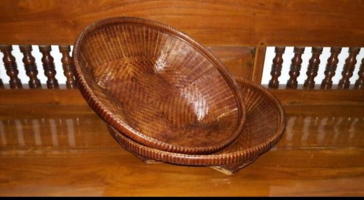 153กระจาด, ,กระจาดหาบ, กระจาดไม้ไผ่สาน รูปที่ 2