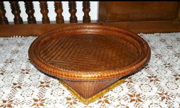 168กระจาด กระจาดไม้ไผ่สาน รูปที่ 2