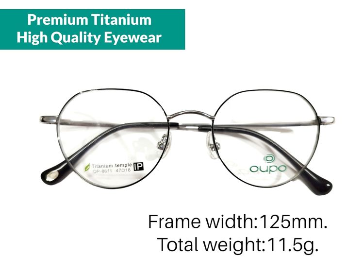 กรอบแว่นไททาเนียมแท้ กรอบแว่นตาไททาเนียม กรอบแว่นtitanium IP น้ำหนักเบามาก กรอบแว่นสำหรับตัดเลนส์ รูปที่ 15