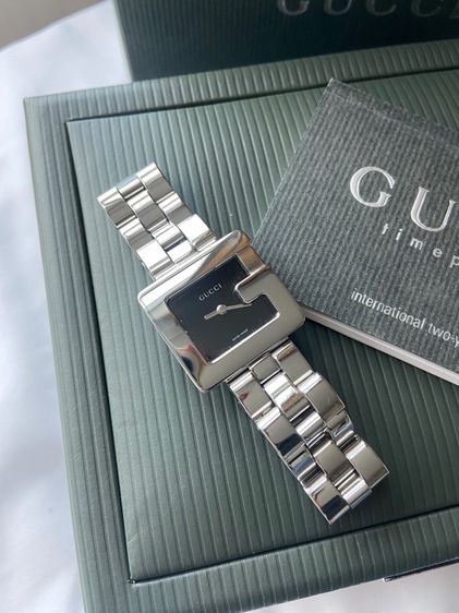 Gucci Gwatch lady หน้าปัทม์ดำ สภาพดี รูปที่ 2