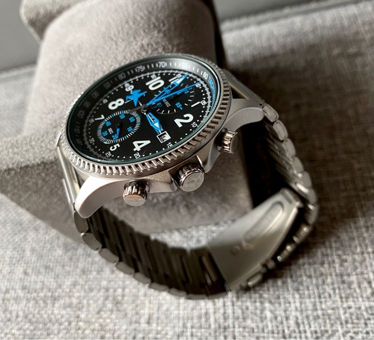 Sports Watch โครโนกราฟ นาฬิกาสายสแตนเลส รูปที่ 7