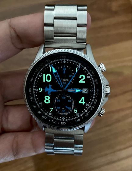 Sports Watch โครโนกราฟ นาฬิกาสายสแตนเลส รูปที่ 14