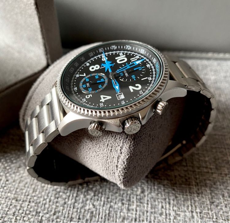 Sports Watch โครโนกราฟ นาฬิกาสายสแตนเลส รูปที่ 8