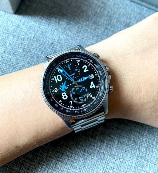 Sports Watch โครโนกราฟ นาฬิกาสายสแตนเลส รูปที่ 12