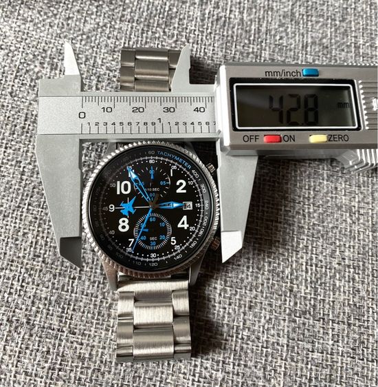 Sports Watch โครโนกราฟ นาฬิกาสายสแตนเลส รูปที่ 13