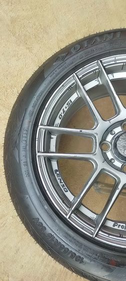 แม็กlenso ขอบ15 พร้อมยางใหม่โอตานิ 195 55 15 ปี22 ใส่รถ 4 รู 100 ได้ทุกรุ่น เช่นvios jazz swift mazda2 mirage รูปที่ 9