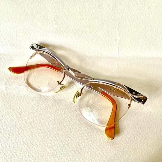 BL Bausch and Lomb กรอบแว่นตาเรย์แบน ยุค50s. ทองหุ้ม 12k GF รูปที่ 16