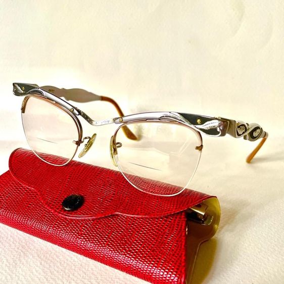 BL Bausch and Lomb กรอบแว่นตาเรย์แบน ยุค50s. ทองหุ้ม 12k GF รูปที่ 12