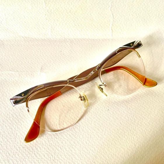 BL Bausch and Lomb กรอบแว่นตาเรย์แบน ยุค50s. ทองหุ้ม 12k GF รูปที่ 17
