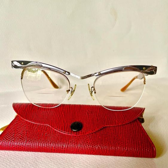 BL Bausch and Lomb กรอบแว่นตาเรย์แบน ยุค50s. ทองหุ้ม 12k GF รูปที่ 11