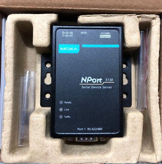 Moxa โมซ่า NPORT 5130 port device ser ethernet RS 422 RS 485  รูปที่ 2