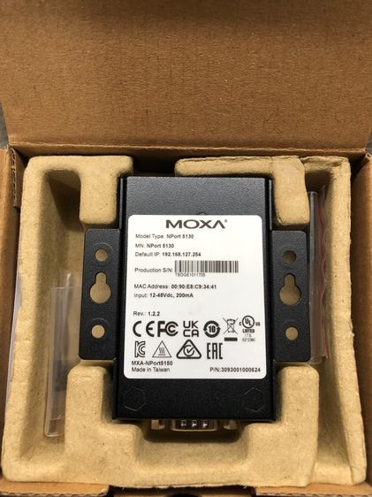 Moxa โมซ่า NPORT 5130 port device ser ethernet RS 422 RS 485  รูปที่ 3