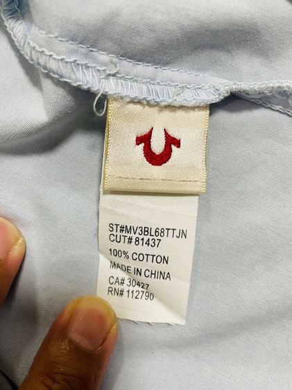 เสื้อเชิ้ตกระดุมเหลี่ยม TRUE RELiGION รูปที่ 10