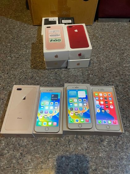 iPhone 64 GB ขายไอโฟน8PlusสีGold,Silver64กิ๊กมีกล่องอีมี่ตรงสูนTrueใช้งานดีถูกๆมากๆ
