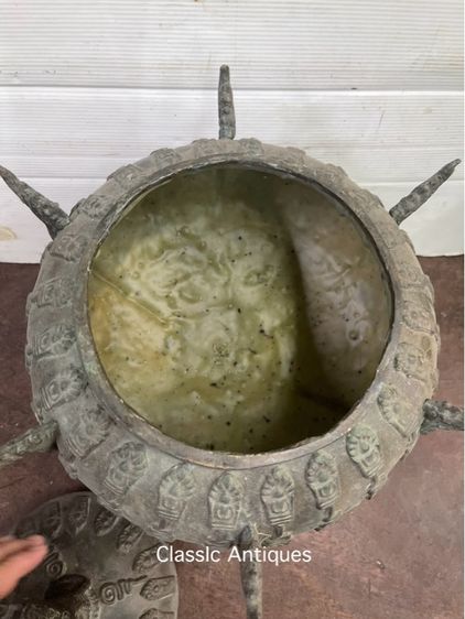 ขันน้ำมนต์ ทองเหลือง ใบใหญ่ สะสมA4 รูปที่ 3