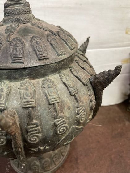 ขันน้ำมนต์ ทองเหลือง ใบใหญ่ สะสมA4 รูปที่ 5