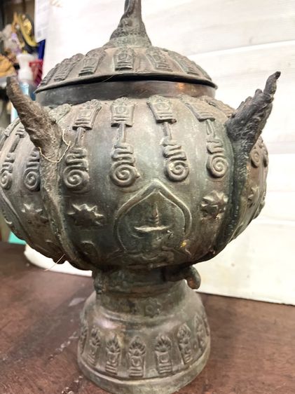 ขันน้ำมนต์ ทองเหลือง ใบใหญ่ สะสมA4 รูปที่ 9