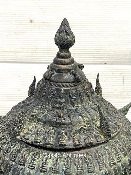 ขันน้ำมนต์ ทองเหลือง ใบกลาง สะสมA5 รูปที่ 3